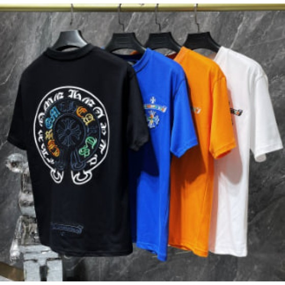 Chrome Hearts Vertical Multi-Color Cross Patch Tee